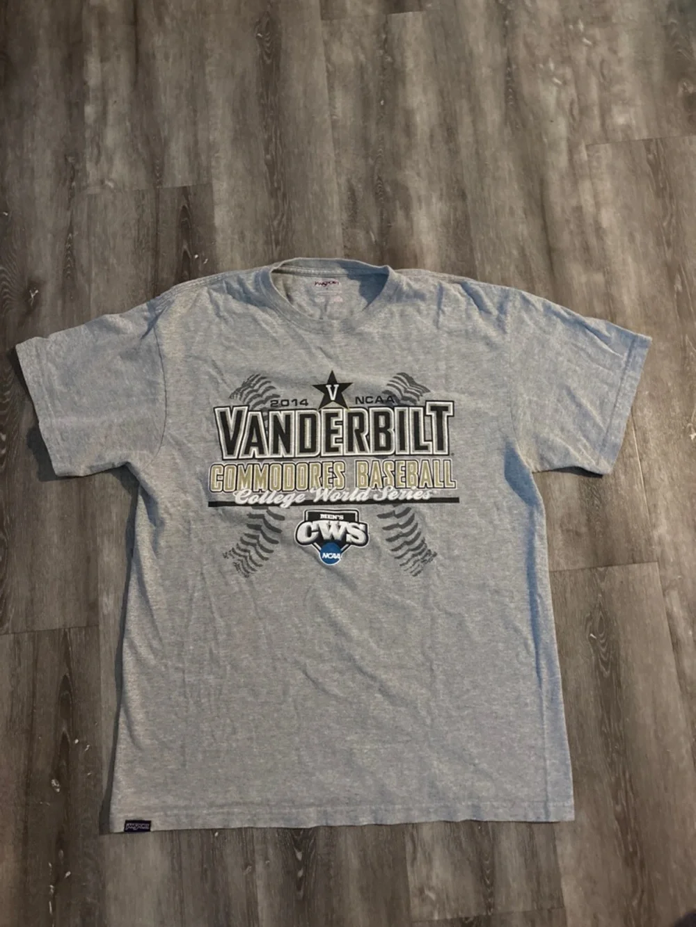 Commodores Gray Baseball Short-Sleeve Tee
